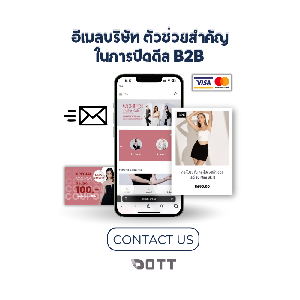 อีเมลบริษัท ตัวช่วยสำคัญในการปิดดีล B2B